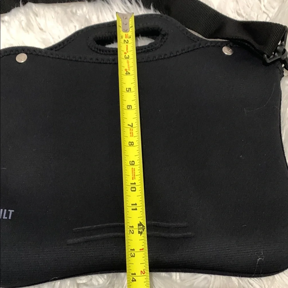 BUILT Neoprene Black Laptop Bag for Men